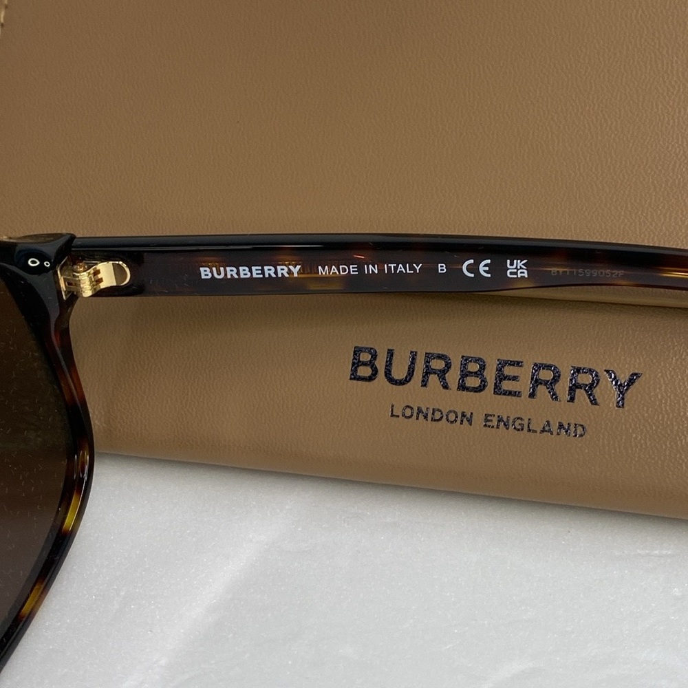 New Authentic Burberry Foxcote BE4302 300273 56 - Dark Havana Sunglasses - Picture 11 of 12